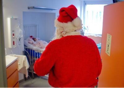 Père Noël à l'hôpital