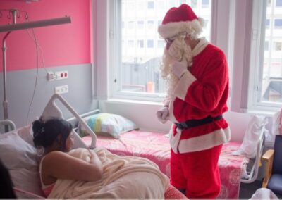 Père Noël à l'hôpital